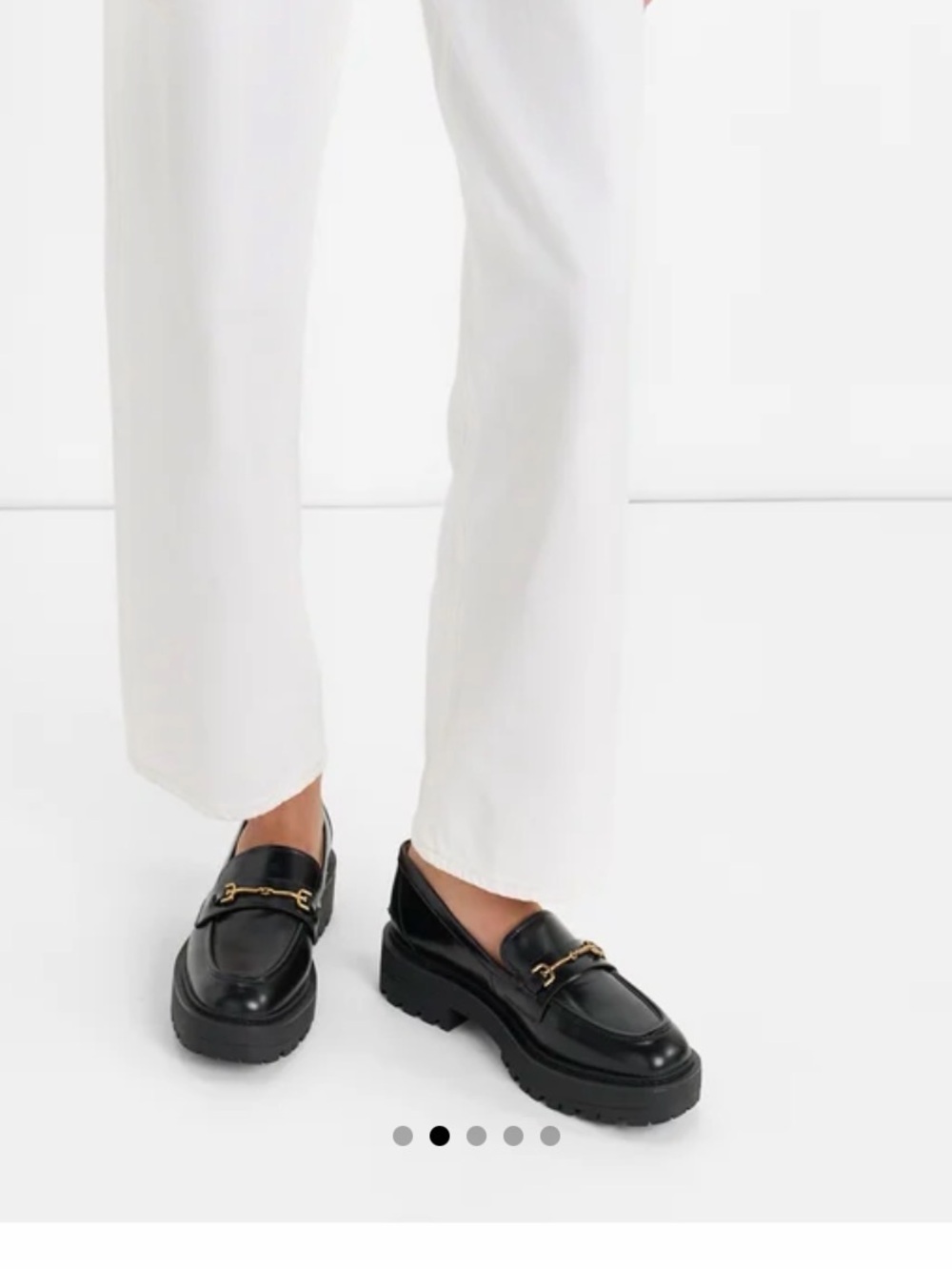 Sam Edelman Lea Platform Black Patent Leather Loafers, 10 NWOB - Picture 2 of 7